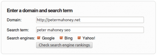 Check your search engine rankings, a helpful little tool Wordpress SEO Expert