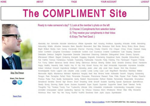 The Compliment Site Wordpress SEO Expert