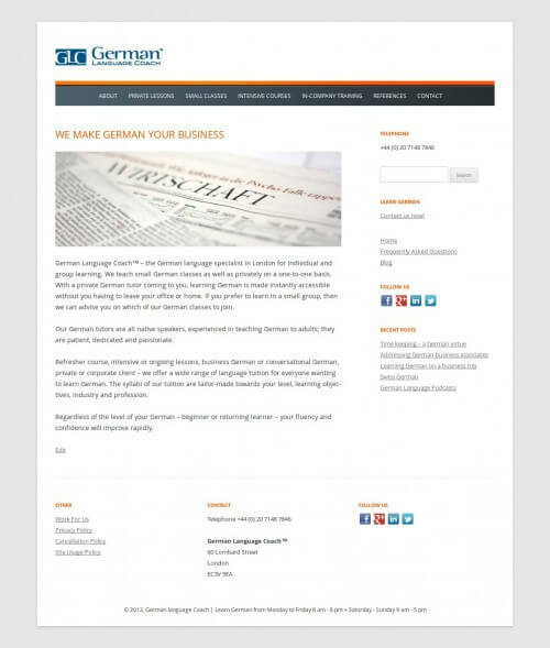 New site launched! languageclinic.co.uk Wordpress SEO Expert